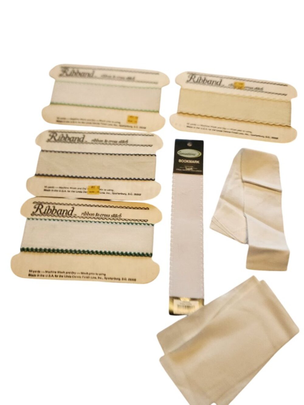 Vintage Cross Stitch Ribbon Assortment New But Vintage